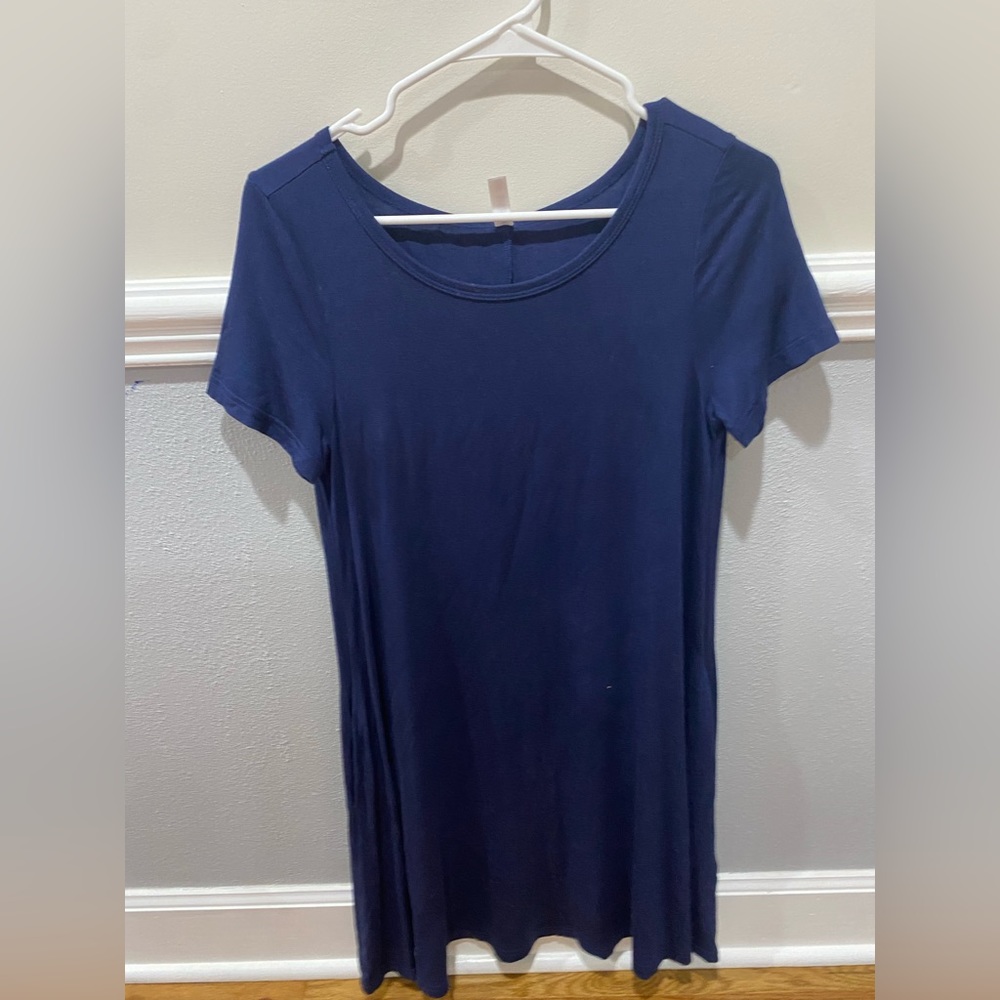 Navy Blue Flowy Dress